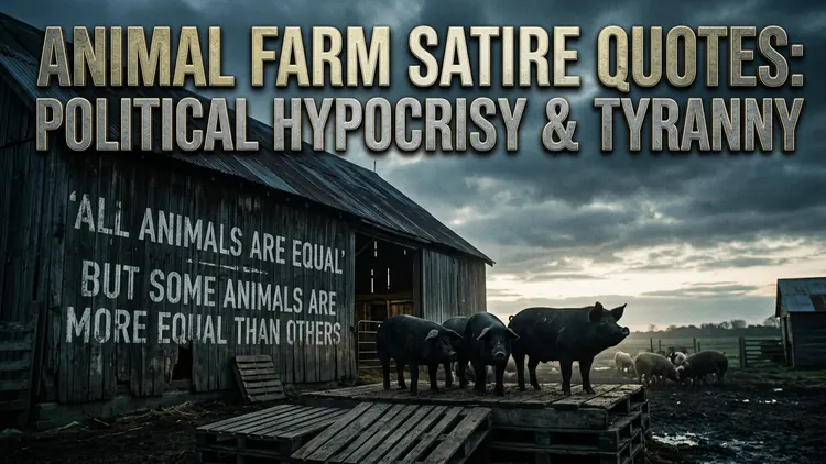 50 Sharp Animal Farm Satire Quotes Dissecting Political Hypocrisy, Slogans & Tyranny