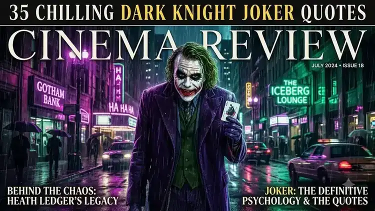 35 Iconic Dark Knight Joker Quotes on Chaos & Society