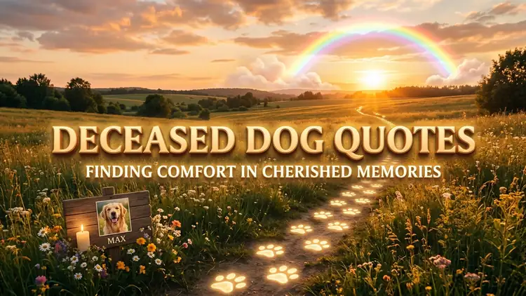 60 Comforting Deceased Dog Quotes: Rainbow Bridge, Faithful Love & Healing
