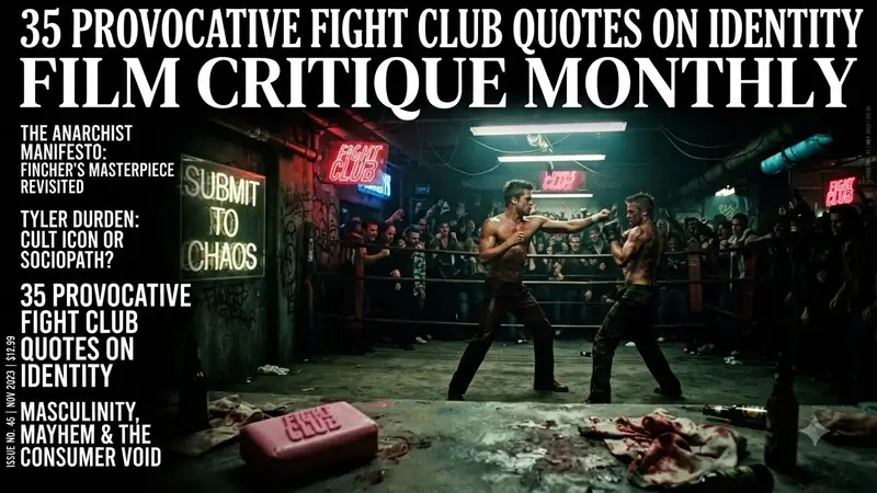 35 Iconic Fight Club Quotes on Modern Society & Chaos