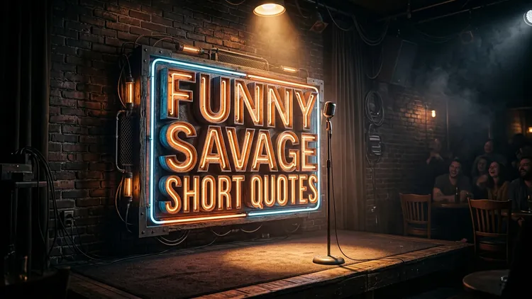 65 Funny Savage Short Quotes: Razor Wit, Deadpan Burns & Comedic Power