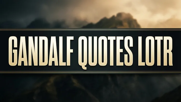 60 Timeless Gandalf Quotes from Lord of the Rings: Wisdom, Light & Courage