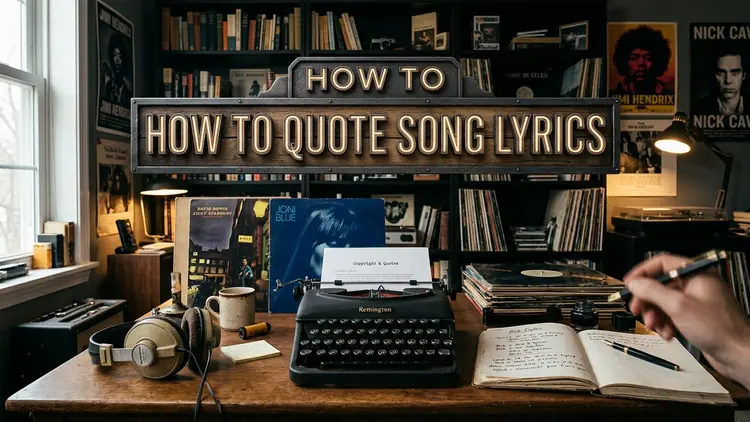 How to Quote Song Lyrics: Fair Use, Copyright Guidelines, Formatting & Critical Analysis