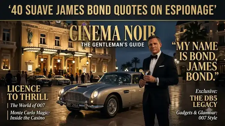 35 Iconic James Bond Quotes on Danger, Wit & Martinis