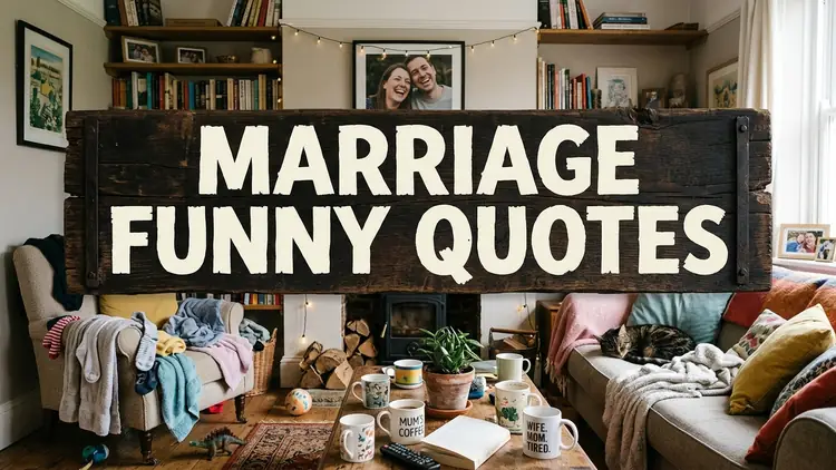 80 Marriage Funny Quotes: Relatable Laughs on Matrimonial Bliss & Domestic Quirkiness