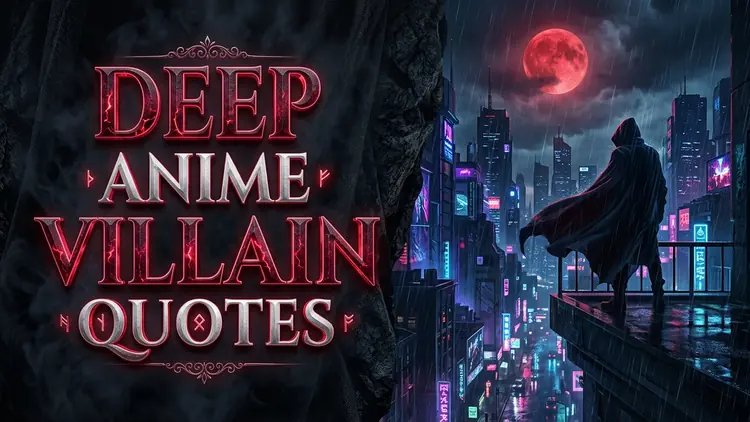 70 Quotes from Anime Villains That Are Deep: Morality, Nihilism & Tragic Conviction