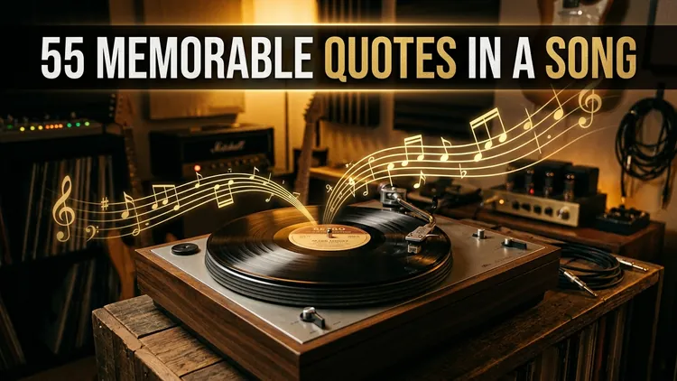55 Memorable Quotes in a Song: How Iconic Dialogue and Poetry Transform Music
