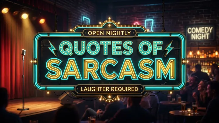 65 Quotes of Sarcasm: Razor-Sharp Wit, Irony & Deadpan Comebacks