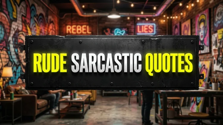 60 Rude Sarcastic Quotes: Razor-Sharp Comebacks, Savage Wit & Zero Filter