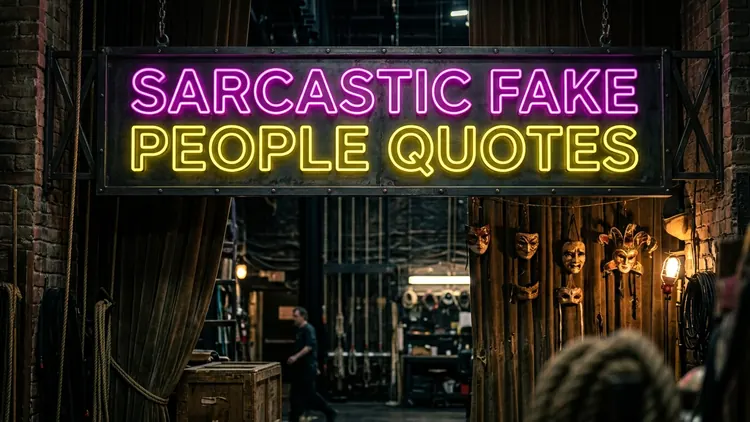 60 Sarcastic Fake People Quotes: Cutting Through Pretense & Two-Faced Drama