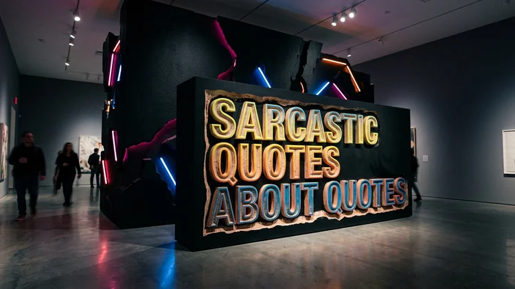 60 Sarcastic Quotes About Quotes: Meta-Humor, Irony & Anti-Inspirational Wit