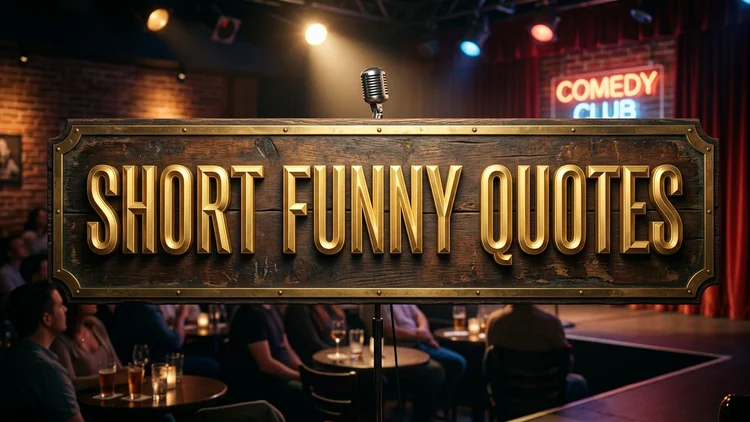 70 Short Funny Quotes: Razor-Sharp Wit, Quick Laughs & Comedy Gold