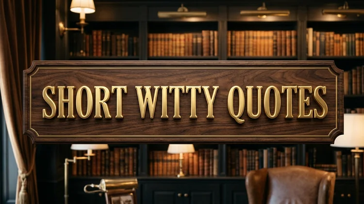 65 Short Witty Quotes: Quick Comebacks, Irony & Sharp Intellectual Banter