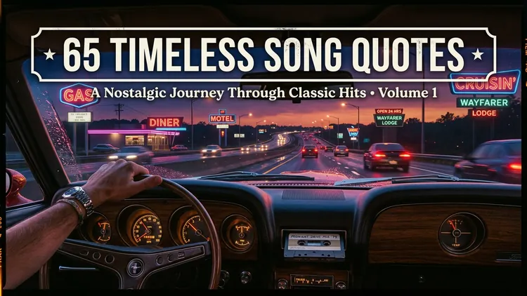 65 Timeless Song Quotes on Life, Heartache, Freedom & Soulful Catharsis