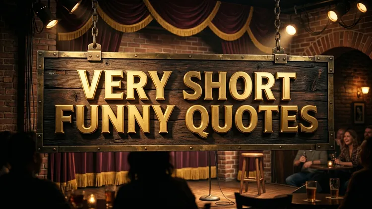 65 Very Short Funny Quotes: Punchy One-Liners & Deadpan Humor